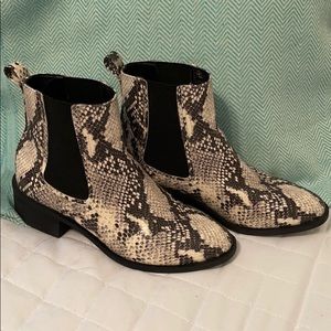 Steve Madden Snakeskin Booties